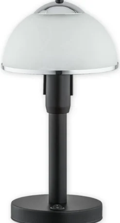 Sklep Kaja Gustowna lampa stołowa z kloszem O2928 L1 CZA + CH | Kaja Oświetlenie