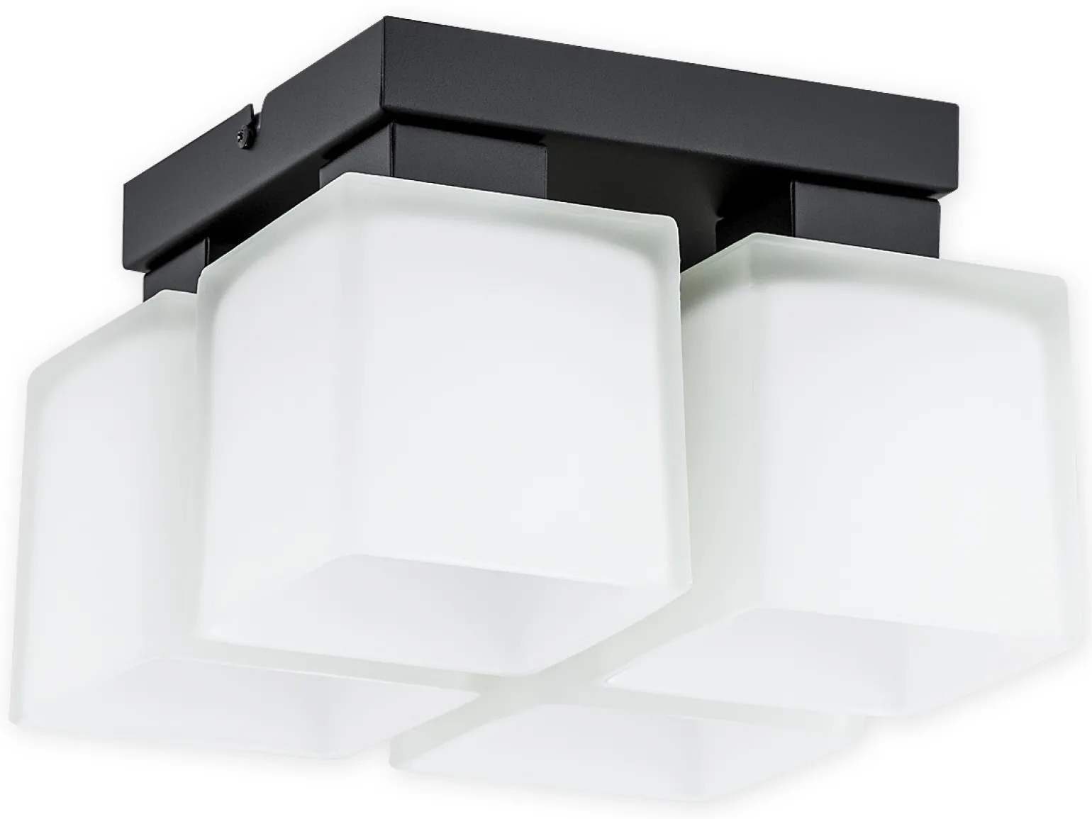 Sklep Kaja Gustowna lampa sufitowa z kloszami O2975 P4 CZA + BIA | Kaja