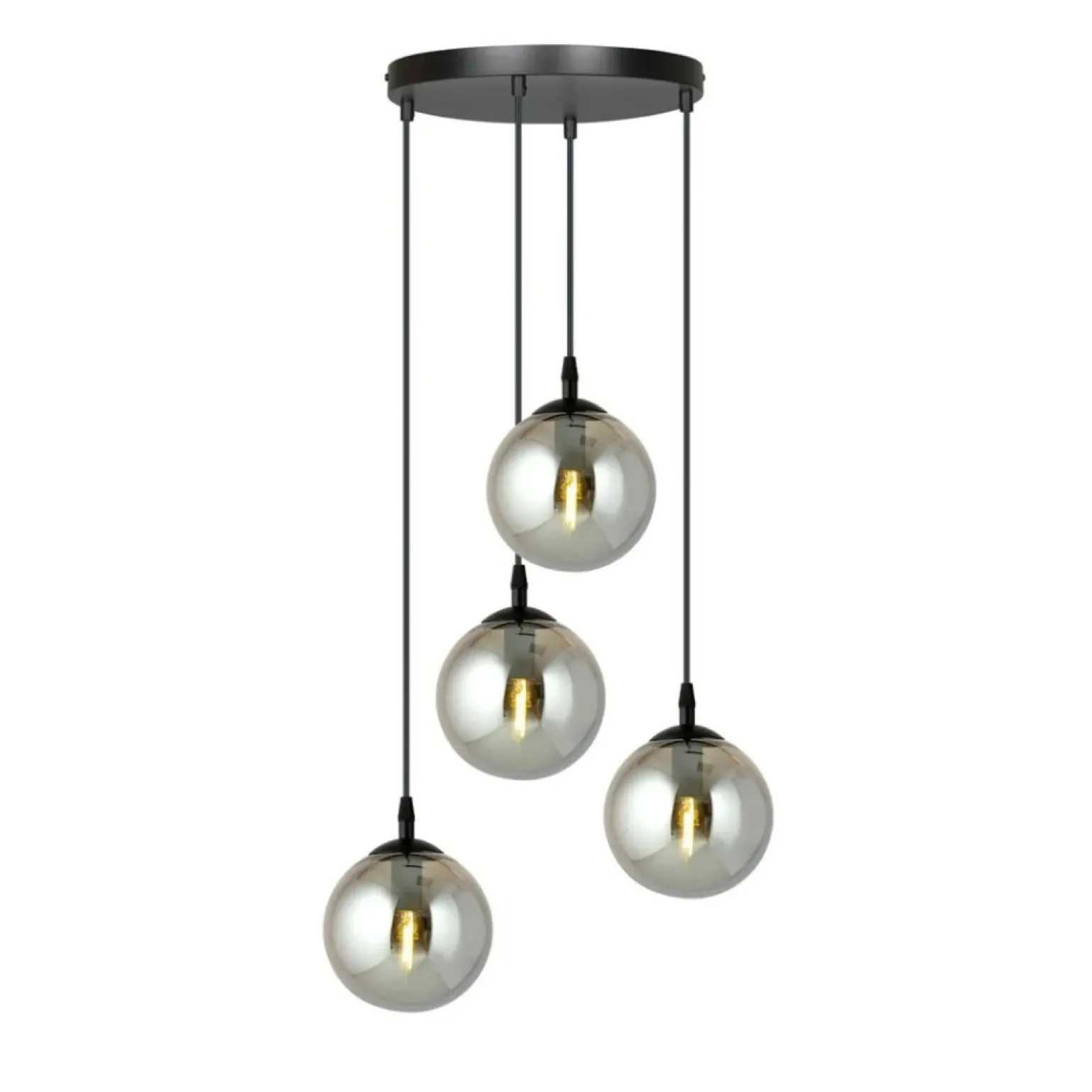 Outlet Gustowna lampa wisząca z regulacją wysokości 712/4PREM | Kaja Żyrandole Nowoczesne