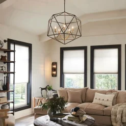 Shop Gustowna lampa wisząca, ze złotem HK-ASTRID-5P z serii ASTRID Żyrandole Nowoczesne