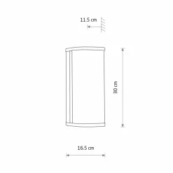 Sklep Kaja Hermetyczna lampa ścienna LED do łazienki 10729 PALMAS | Kaja
