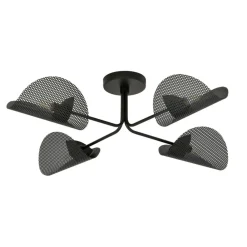 Store Industrialna, czarna lampa sufitowa 1171/4 GOMEZ | Kaja Oświetlenie Żyrandole Nowoczesne