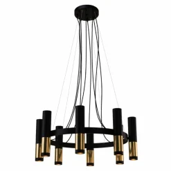 Best Industrialna, czarno-złota lampa wisząca ANT 8372 KAVOS | Kaja Żyrandole Nowoczesne