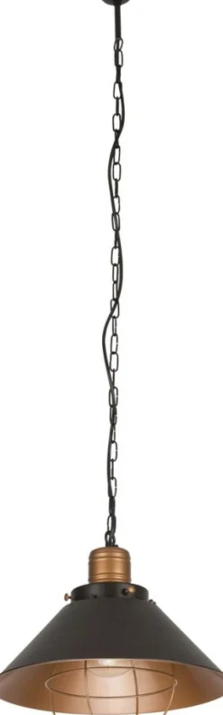 Cheap Industrialna, czarno-złota lampa wisząca 6443 GARRET Nowodvorski Żyrandole Nowoczesne