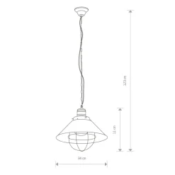 Cheap Industrialna, czarno-złota lampa wisząca 6443 GARRET Nowodvorski Żyrandole Nowoczesne