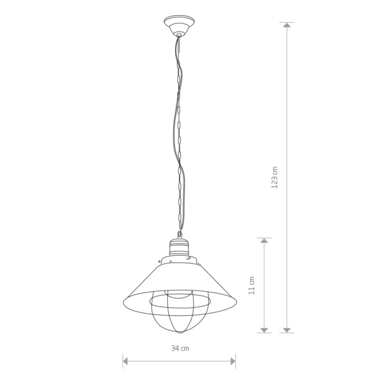 Cheap Industrialna, czarno-złota lampa wisząca 6443 GARRET Nowodvorski Żyrandole Nowoczesne