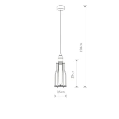 Cheap Industrialna, druciana lampa wisząca 6337 WORKSHOP | Kaja Oświetlenie Żyrandole Nowoczesne