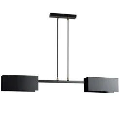 Clearance Industrialna, dwukierunkowa, czarna lampa wisząca 633/2 TOLOS | Kaja Żyrandole Nowoczesne