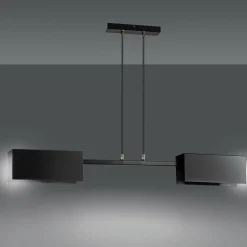 Clearance Industrialna, dwukierunkowa, czarna lampa wisząca 633/2 TOLOS | Kaja Żyrandole Nowoczesne