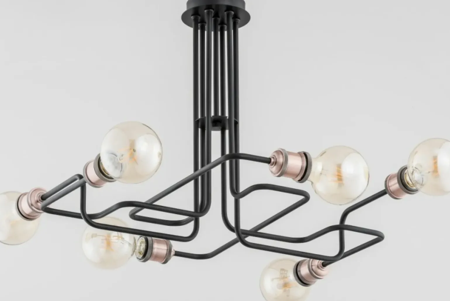 Store Industrialna lampa wisząca ze zdobionymi oprawkami AL 25156 | Kaja Żyrandole Nowoczesne