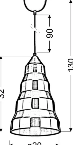 Sale Industrialna lampa wisząca do kuchni 31-58584 VESUVIO | Kaja Żyrandole Nowoczesne