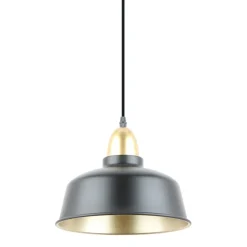 Best Sale Industrialna lampa wisząca, idealna do jadalni A8063-BK z serii MENSA Żyrandole Nowoczesne