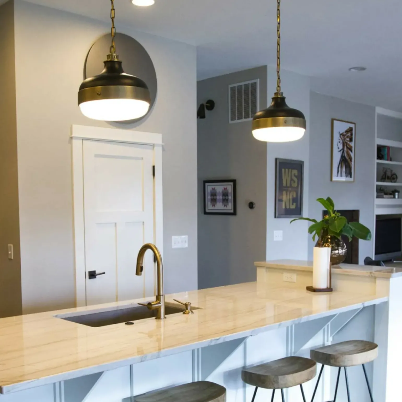 Hot Industrialna lampa wisząca FE-CADENCE-2P-MB z serii CADENCE Żyrandole Nowoczesne