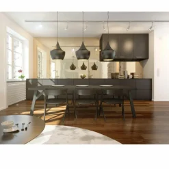 Clearance Industrialna, lampa wisząca LP-42013/1P CZARNY CASELLE | Kaja Żyrandole Nowoczesne