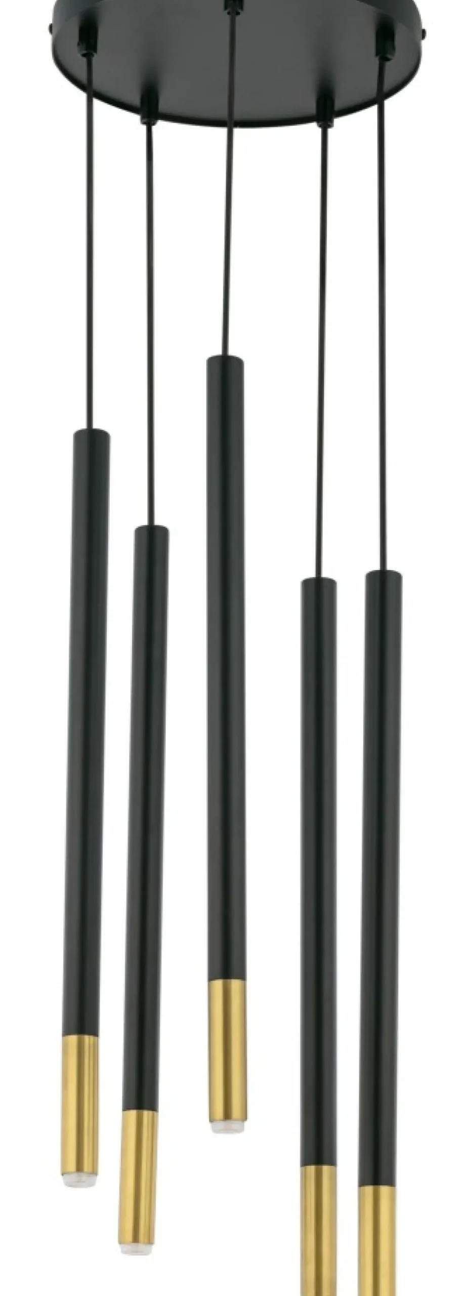 Store Industrialna lampa wisząca z długimi tubami SIG 33237 SOPEL DUE Żyrandole Nowoczesne