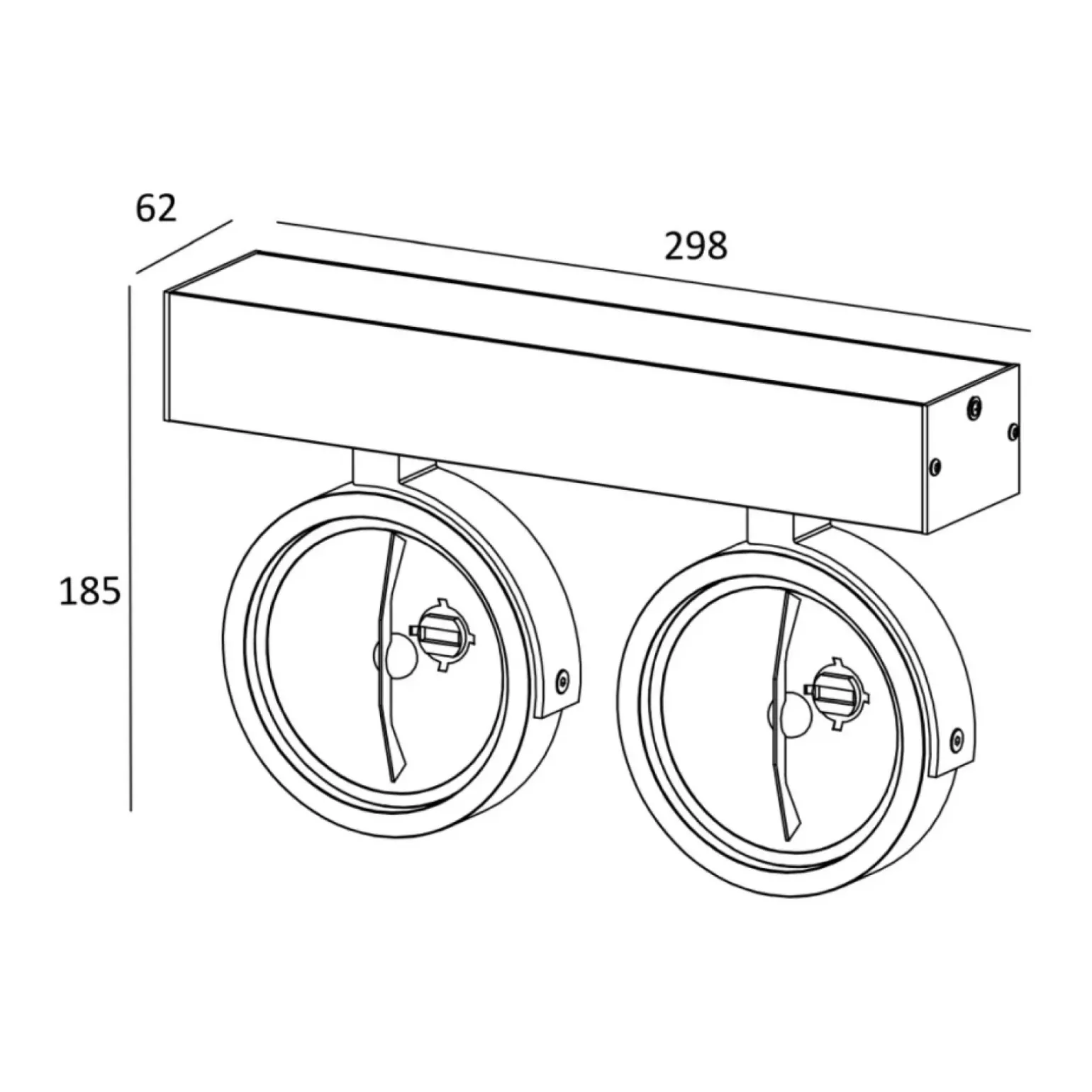 Sklep Kaja Industrialna lampa z reflektorami 50485-G9 GO SL 2| Kaja Oświetlenie