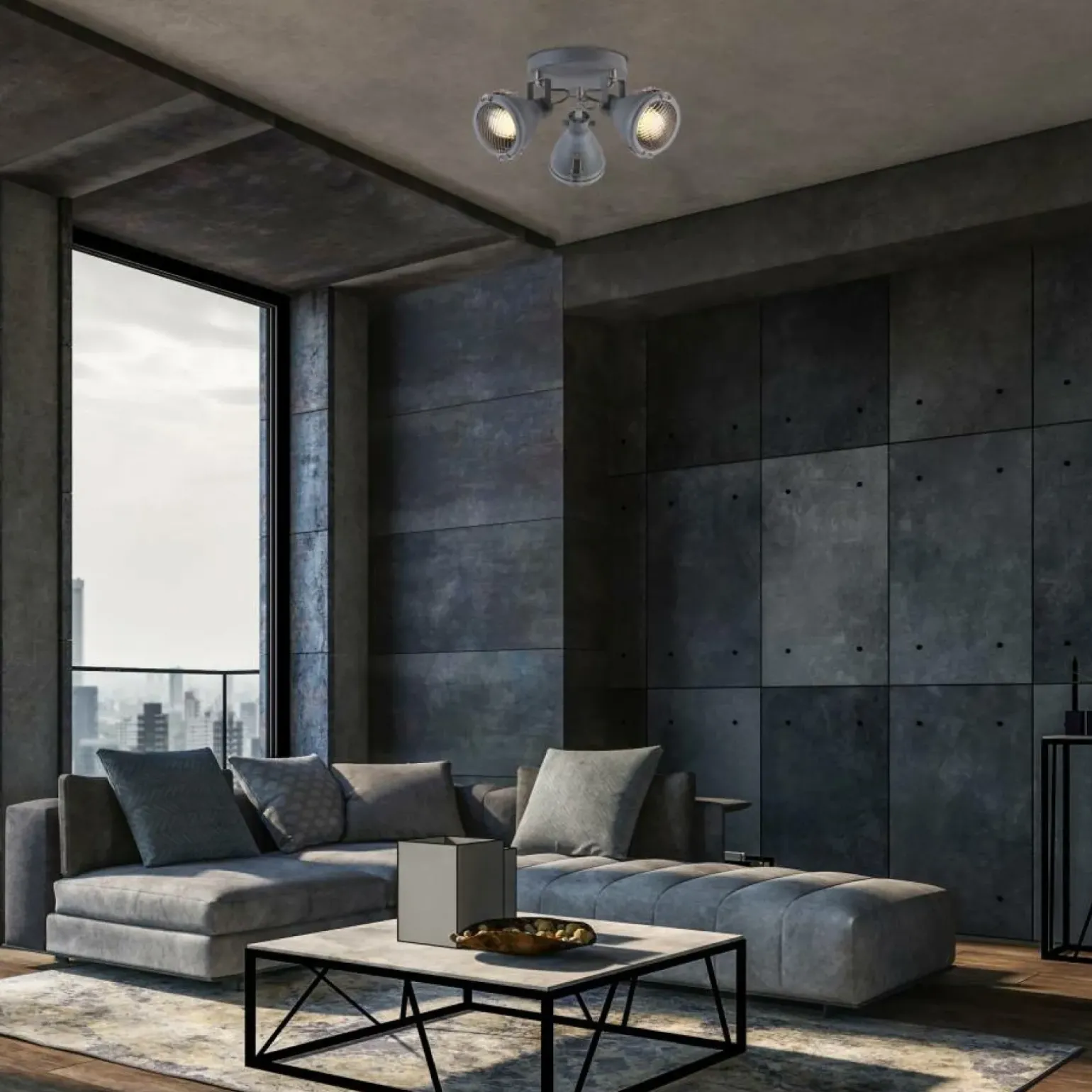 Sklep Kaja Industrialna lampa z reflektorami 98-71132 CRODO | Kaja Oświetlenie