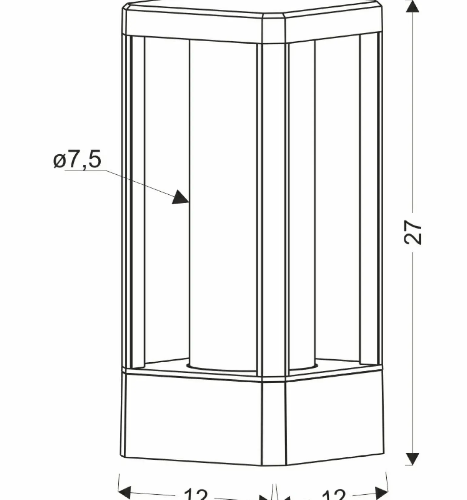 Sklep Kaja Industrialna lampka stołowa na balkon 51-32454 CISSUS | Kaja