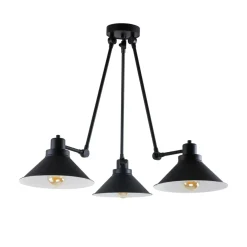 Cheap Industrialna, regulowana, czarna lampa sufitowa 9142 | Kaja Żyrandole Nowoczesne
