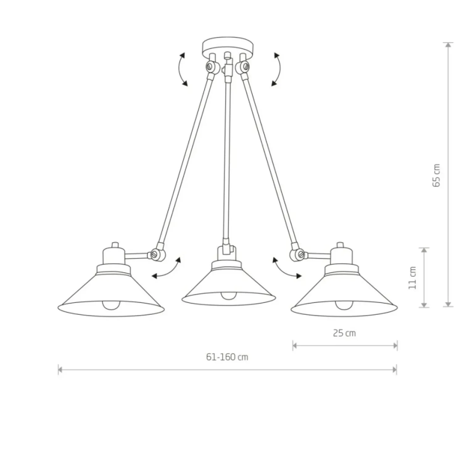 Cheap Industrialna, regulowana, czarna lampa sufitowa 9142 | Kaja Żyrandole Nowoczesne