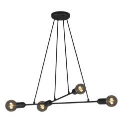 Cheap Industrialna, regulowana lampa K-4380 SITYA BLACK | Kaja Oświetlenie Żyrandole Nowoczesne