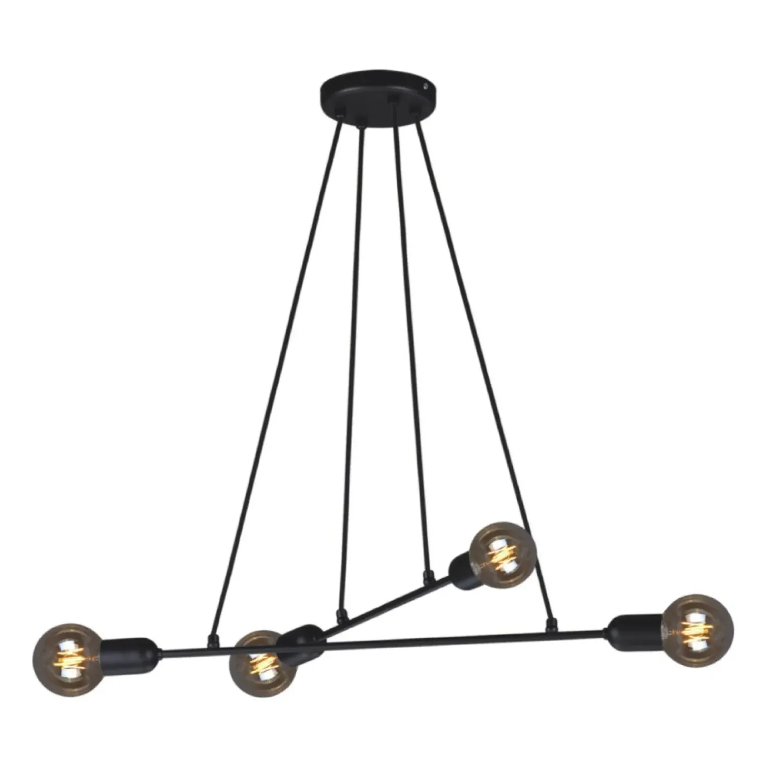 Cheap Industrialna, regulowana lampa K-4380 SITYA BLACK | Kaja Oświetlenie Żyrandole Nowoczesne