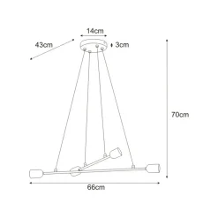 Cheap Industrialna, regulowana lampa K-4380 SITYA BLACK | Kaja Oświetlenie Żyrandole Nowoczesne