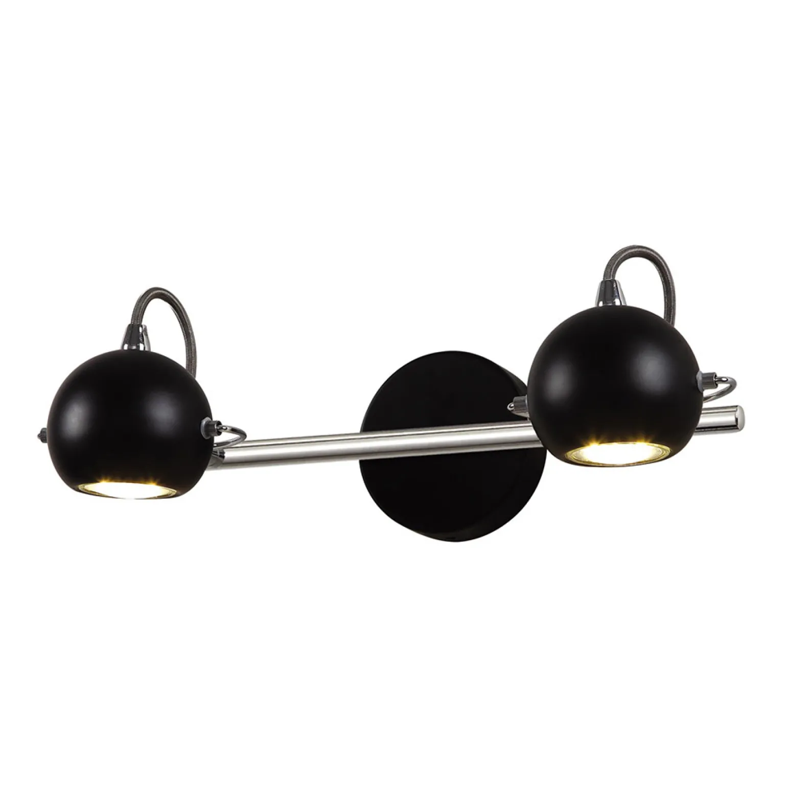 Sklep Kaja Industrialny kinkiet do łazienki K-8002/2 BK SALVA BLACK | Kaja