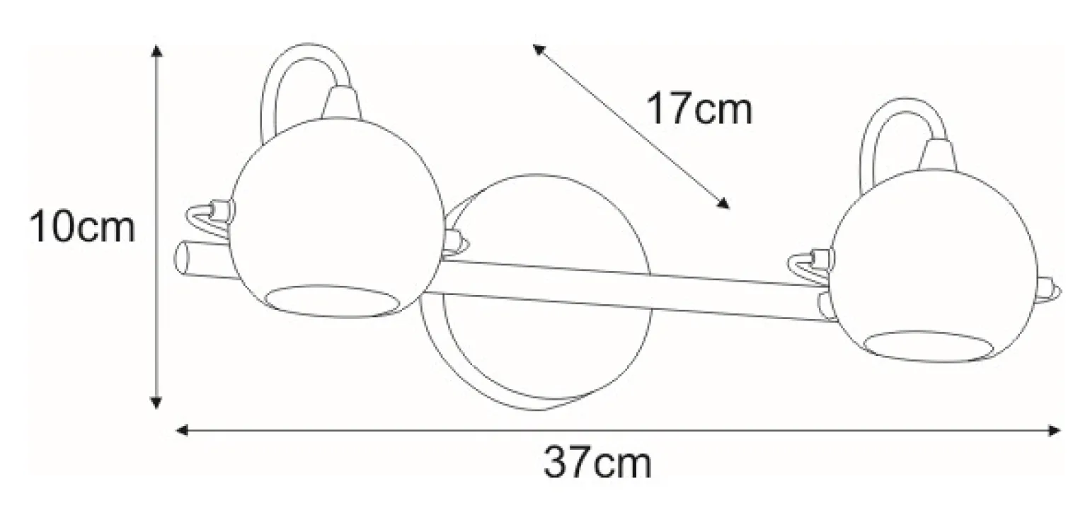 Sklep Kaja Industrialny kinkiet do łazienki K-8002/2 BK SALVA BLACK | Kaja