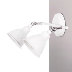 Sklep Kaja Industrialny kinkiet K-8005-2 WH WATSO WHITE | Kaja Oświetlenie