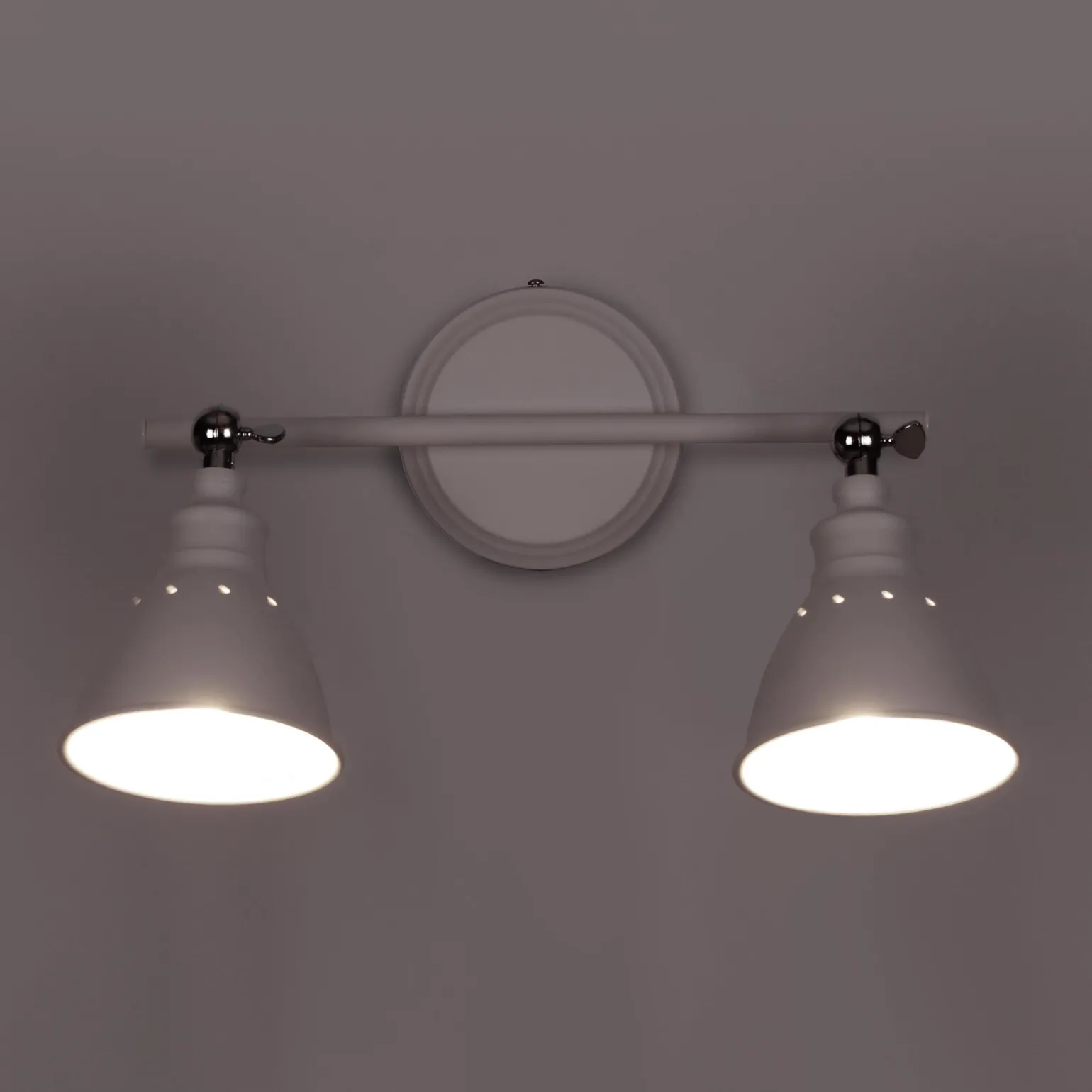 Sklep Kaja Industrialny kinkiet K-8005-2 WH WATSO WHITE | Kaja Oświetlenie