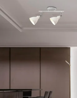 Sklep Kaja Industrialny kinkiet K-8005-2 WH WATSO WHITE | Kaja Oświetlenie