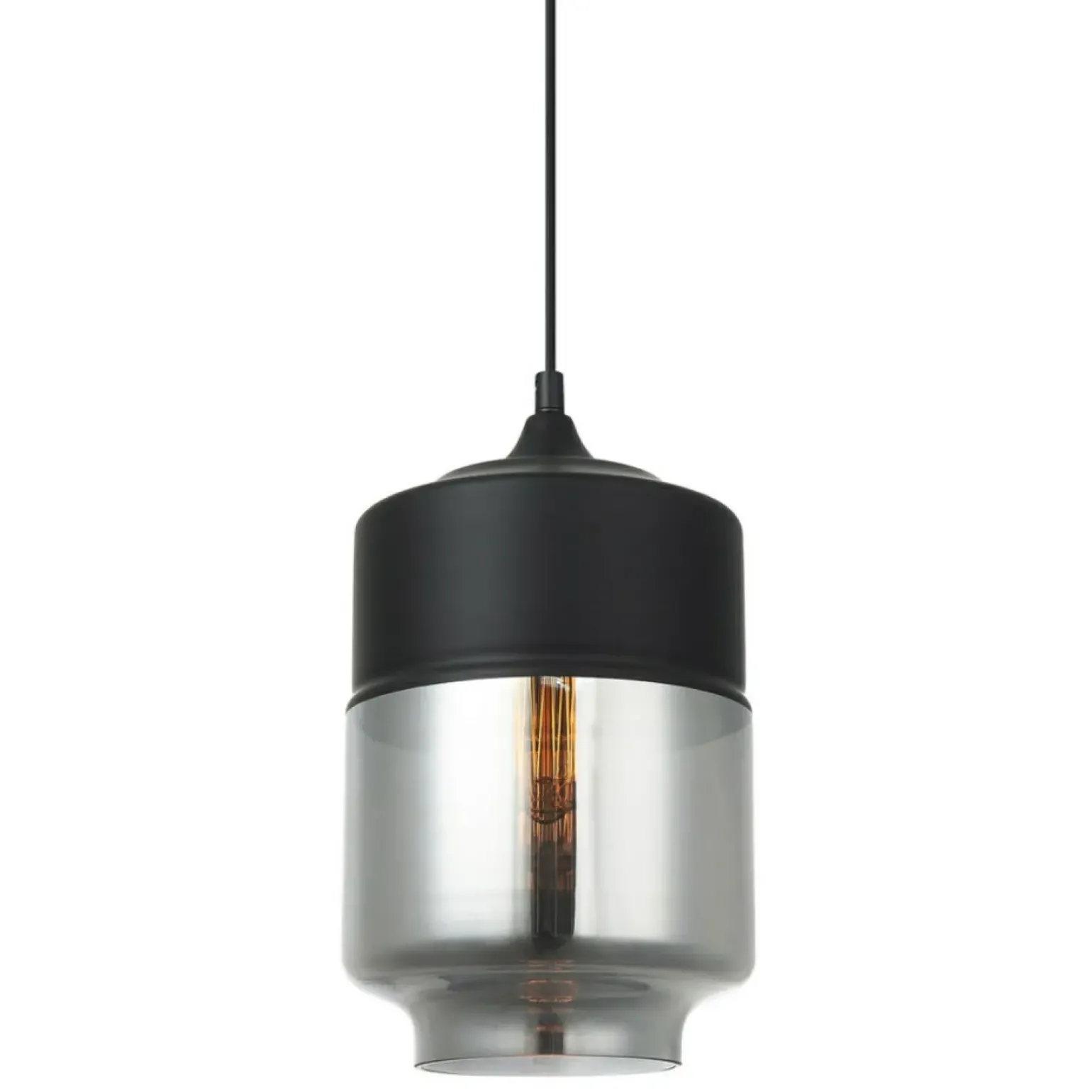 Best Industrialny, pojedynczy zwis MDM-2377/1 BK+SG MOLINA | Kaja Żyrandole Nowoczesne