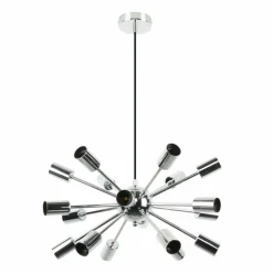 Cheap Industrialny żyrandol na ozdobne żarówki A8181-18-CH MANDI | Kaja Żyrandole Nowoczesne