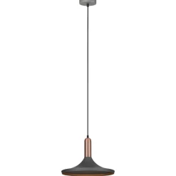 Store Industrialny zwis z kloszem MDM-3027/1 GR+RC LUSTY | Kaja Oświetlenie Żyrandole Nowoczesne