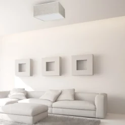 Sklep Kaja Jasny plafon, lampa sufitowa, kształt kwadratu MLP7496 z serii LINO | Kaja Oświe