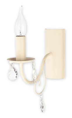 Sklep Kaja Jednoramienny kinkiet z kryształkami O1950 AB VELIO | Kaja Oświetlenie