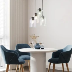 Store Kaskada kolorowych kloszy do salonu TK 10301 MOLLY | Kaja Oświetlenie Żyrandole Nowoczesne