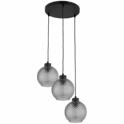 Store Kaskada kulistych kloszy na regulowanych zwisach TK 4627 z serii DEVON Żyrandole Nowoczesne