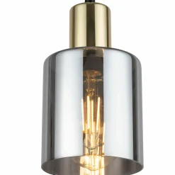 Best Kaskada lustrzanych kloszy na czarnych zwisach TK 6663 SIERRA GOLD Żyrandole Nowoczesne