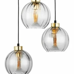 Store Kaskada okrągłych kloszy na regulowanych zwisach TK 4579 z serii DEVI Żyrandole Nowoczesne