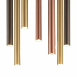 Cheap Kaskada różnokolorowych tub na okrągłej postawie 10704 LASER | Kaja Żyrandole Nowoczesne