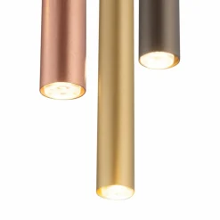 Cheap Kaskada różnokolorowych tub na okrągłej postawie 10704 LASER | Kaja Żyrandole Nowoczesne