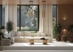 Cheap Kaskada różnokolorowych tub na okrągłej postawie 10704 LASER | Kaja Żyrandole Nowoczesne