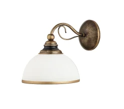 Sklep Kaja Kinkiet antyczne złoto z kloszem JUP 1178 XSARA | Kaja Oświetlenie