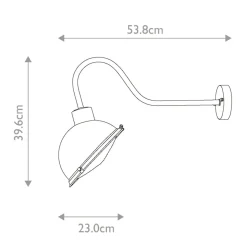 Sklep Kaja Kinkiet ścienny, ochrona IP44 CHISWICK-ATB z serii CHISWICK