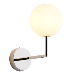 Sklep Kaja Kinkiet ścienny, pojedynczy, mleczny klosz JUP 1937 z serii FEME