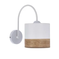 Sklep Kaja Kinkiet ścienny w kolorze bieli i brązu 21-17581 z serii BIANCO | Kaja