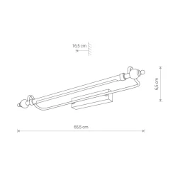 Sklep Kaja Kinkiet ścienny, w kolorze antycznego mosiądzu 8166 | Kaja Oświetlenie