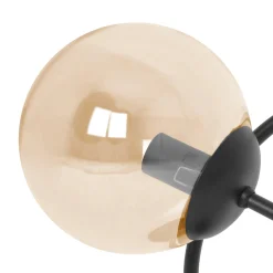 Sklep Kaja Kinkiet ścienny z bursztynowym kloszem K-5128 z serii FLORO | Kaja